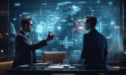 business-person-futuristic-business-environment business-person-futuristic-business-environment